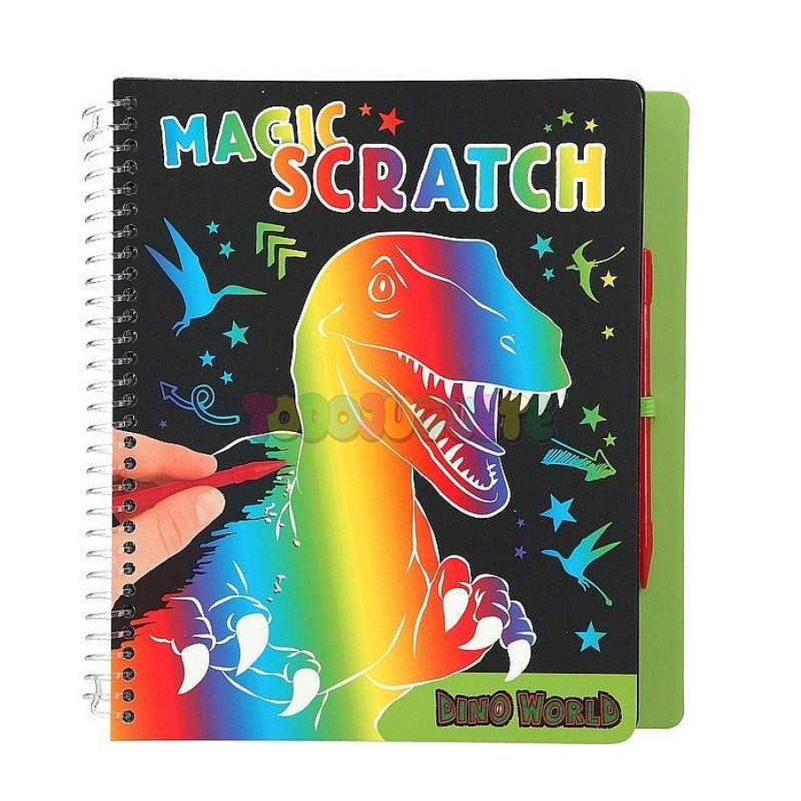 Manualidades Todojuguete | Dino World Magic-Scratch Book