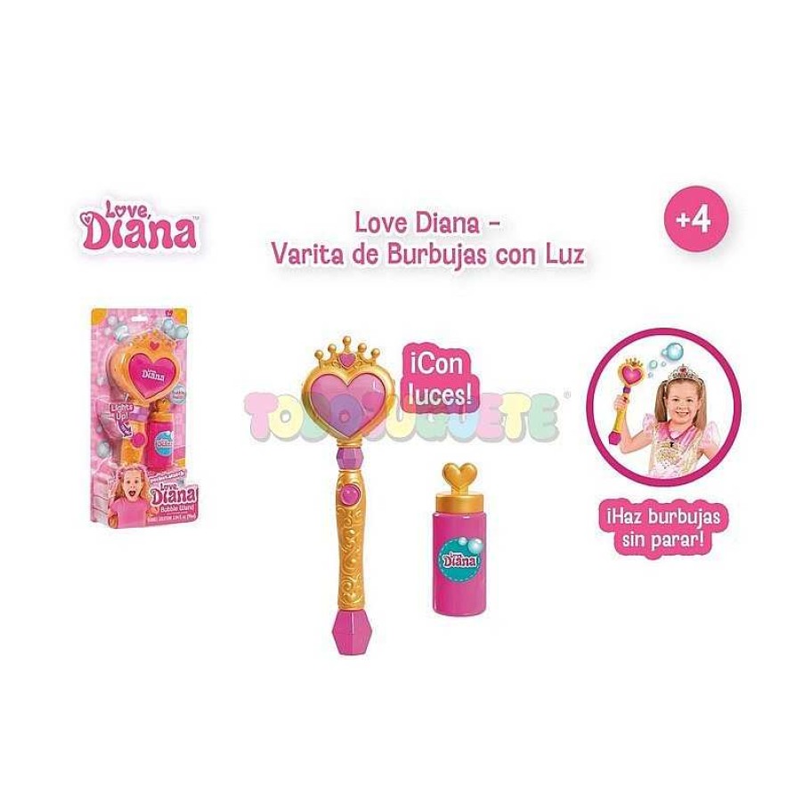 Mu Ecas Y Accesorios Nenuco | Love Diana Varita De Burbujas Con Luz