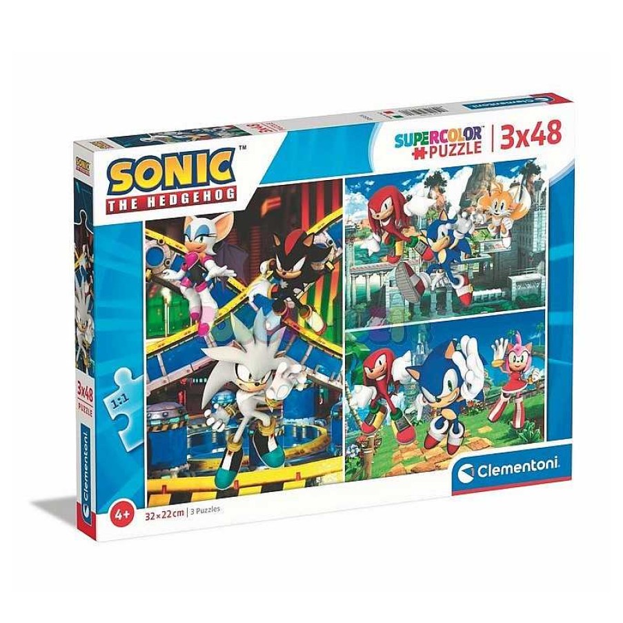 Juegos De Mesa Y Puzzles Clementoni Iberica,S.L. | Puzzle 3X48 Sonic The Hedgehog