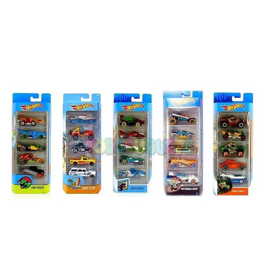 Coches, Circuitos Y Parkings Hot Wheels | Hot Wheels Pack 5 Mini Veh Culos