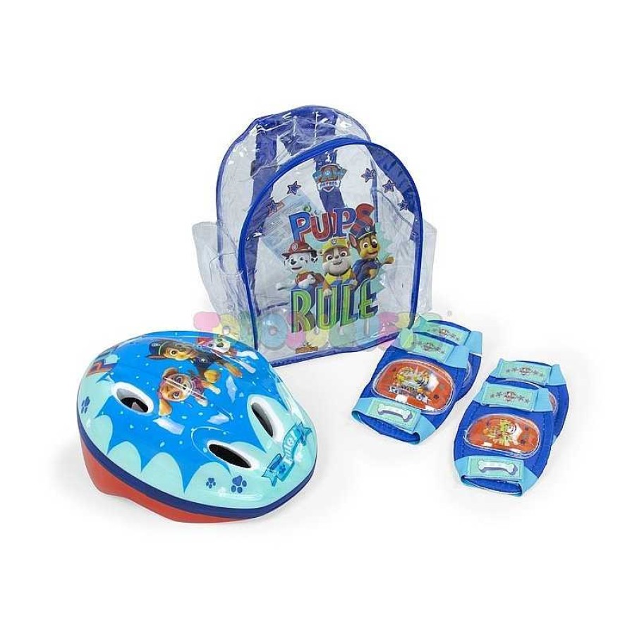 Deportes Y Bicicletas Paw Patrol | Set Casco + Protecciones Paw Patrol Azul