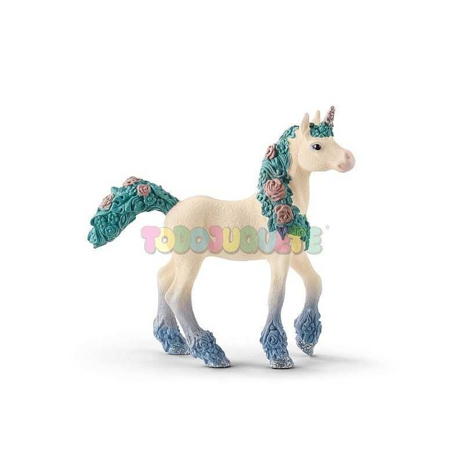 Personajes Y Accesorios Todojuguete | Figura Potro De Unicornio Del Mundo De Las Flores