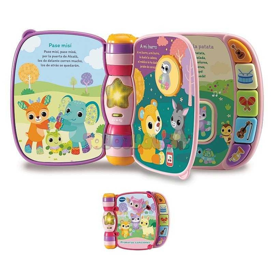 Primera Infancia Vtech Electronics Europe Bv | Primeras Canciones Rosa Libro Interactivo Beb S