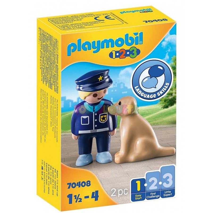 Playmobil,S.A. Playmobil,S.A. | 1.2.3 Polic A Con Perro Playmobil