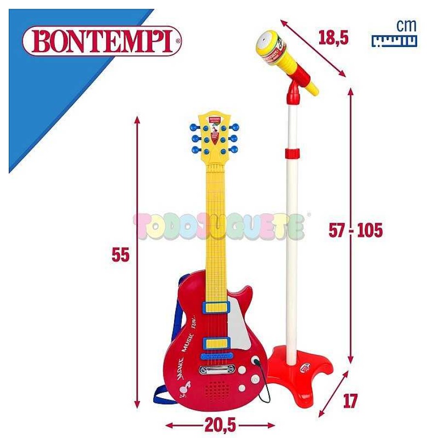 M Sica Color Baby, S.L. | Guitarra El Ctrica Micro Y Soporte Bontempi