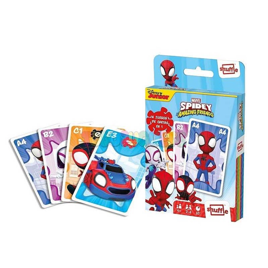 Juegos De Mesa Y Puzzles Heraclio Fournier,S.A. | Juego Cartas 4 En 1 Spidey