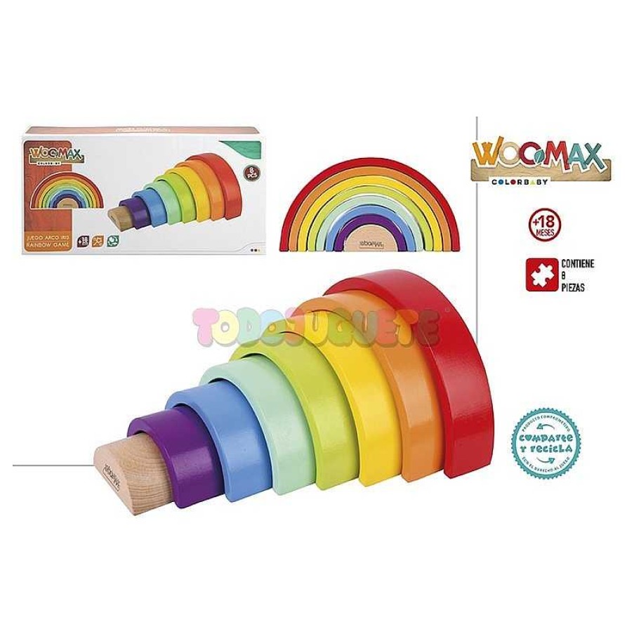 Juegos Educativos Color Baby, S.L. | Arco Iris Encajable Madera Woomax