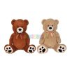 Peluches Todojuguete | Peluche Oso 100 Cm Huellas Beige O Marr N