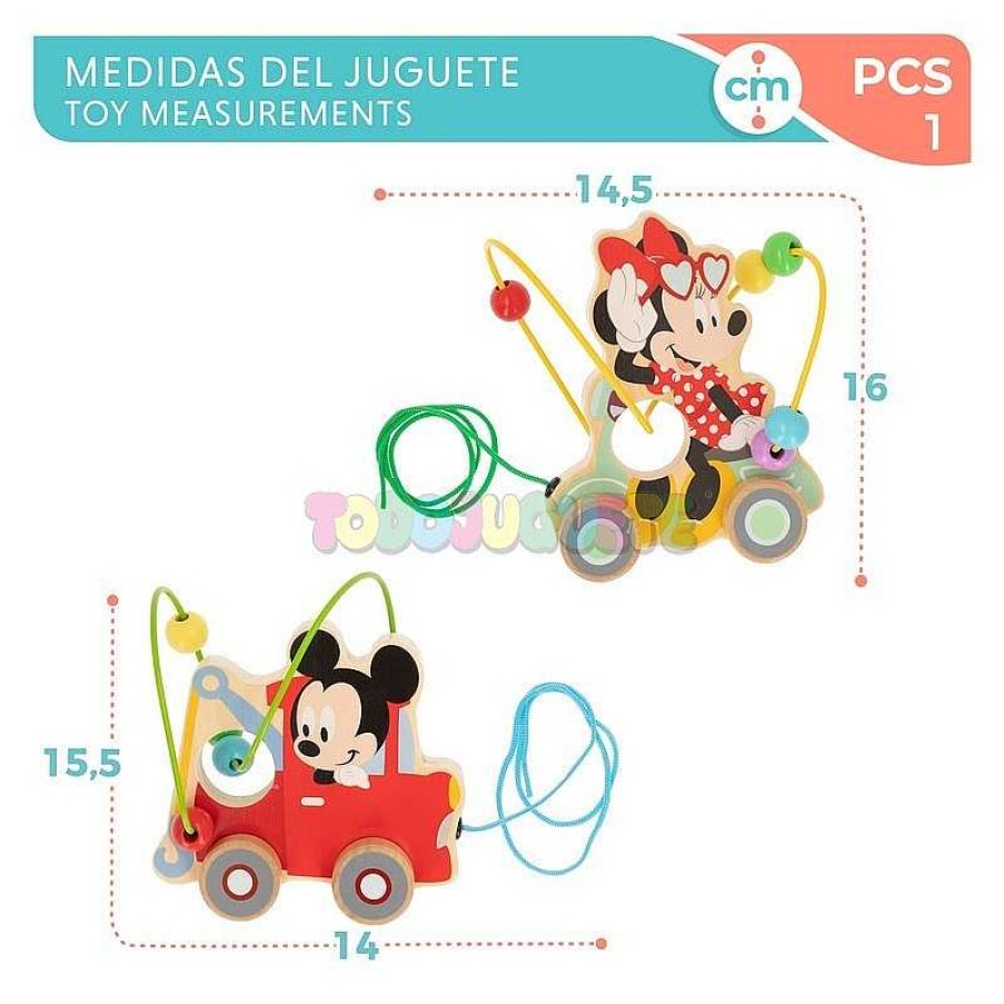 Primera Infancia Minnie | Arrastre Madera Veh Culo Mickey / Minnie Woomax