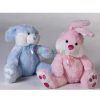 Peluches Todojuguete | Peluche Conejo Lazo Huellas Grande 50 Cm