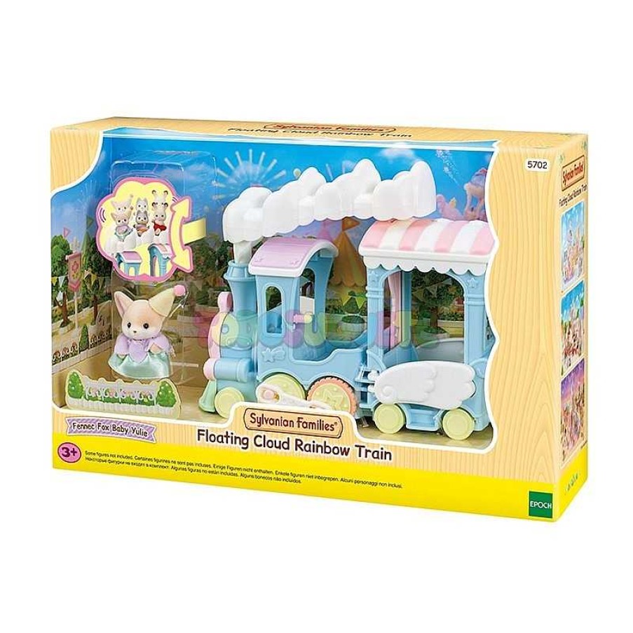 Mu Ecas Y Accesorios Sylvanian | Sylvanian Family Tren Arco Ris De Las Nubes