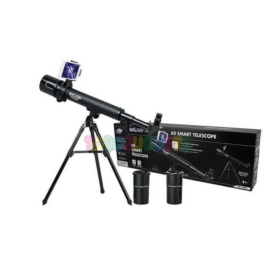 Juegos Educativos Todojuguete | Telescopio Galaxy Smart 30/60 Con Tripode 39 Cm