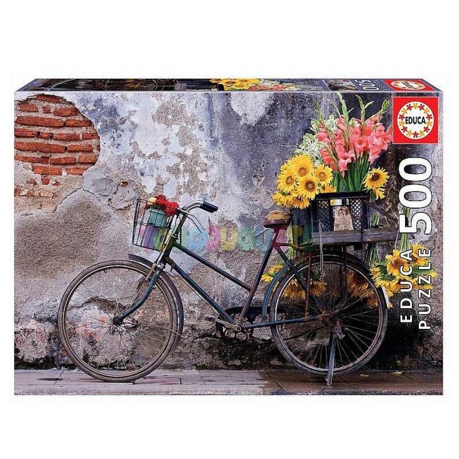 Juegos De Mesa Y Puzzles Educa Borras S.A. | Puzzle 500 Bicicleta Con Flores