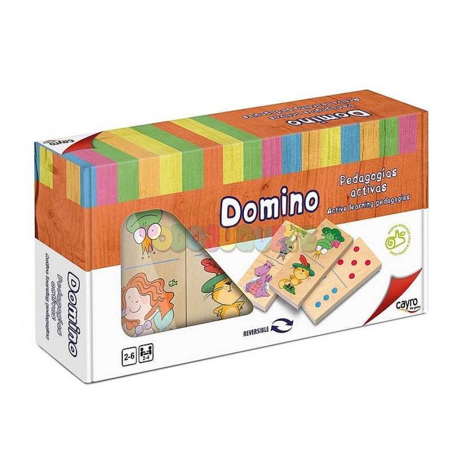 Juegos De Mesa Y Puzzles Cayro Juegos,S.L. | Domin Kids Xl Reversible Madera Cayro