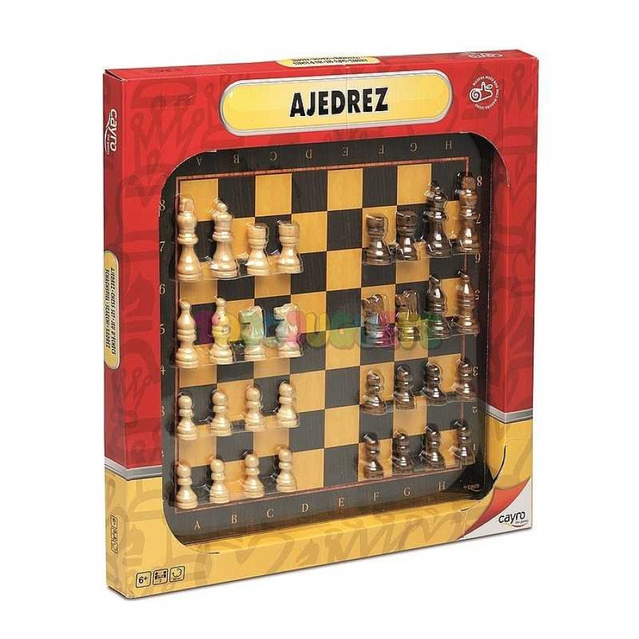 Juegos De Mesa Y Puzzles Cayro Juegos,S.L. | Ajedrez Set Luxe C/Fichas Madera Cayro