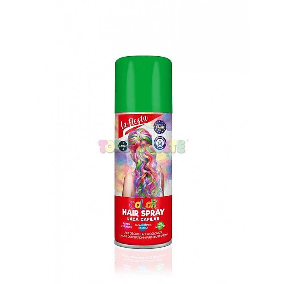 Disfraces Y Accesorios Todojuguete | Laca Capilar Color Verde 125 Ml La Fiesta