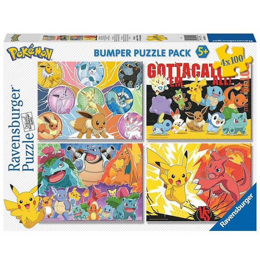 Juegos De Mesa Y Puzzles Pokemon | Puzzle 4X100 Pokemon