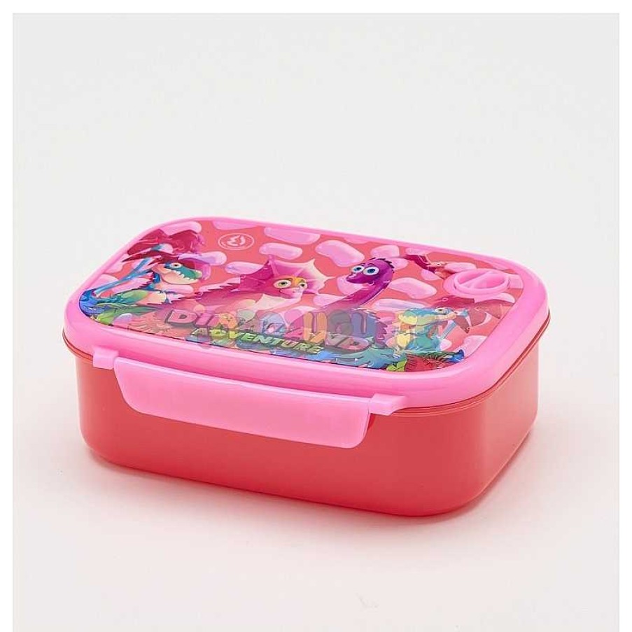 Art Culos Regalo Todojuguete | Lunch Box 765 Ml Dinaland Rosa