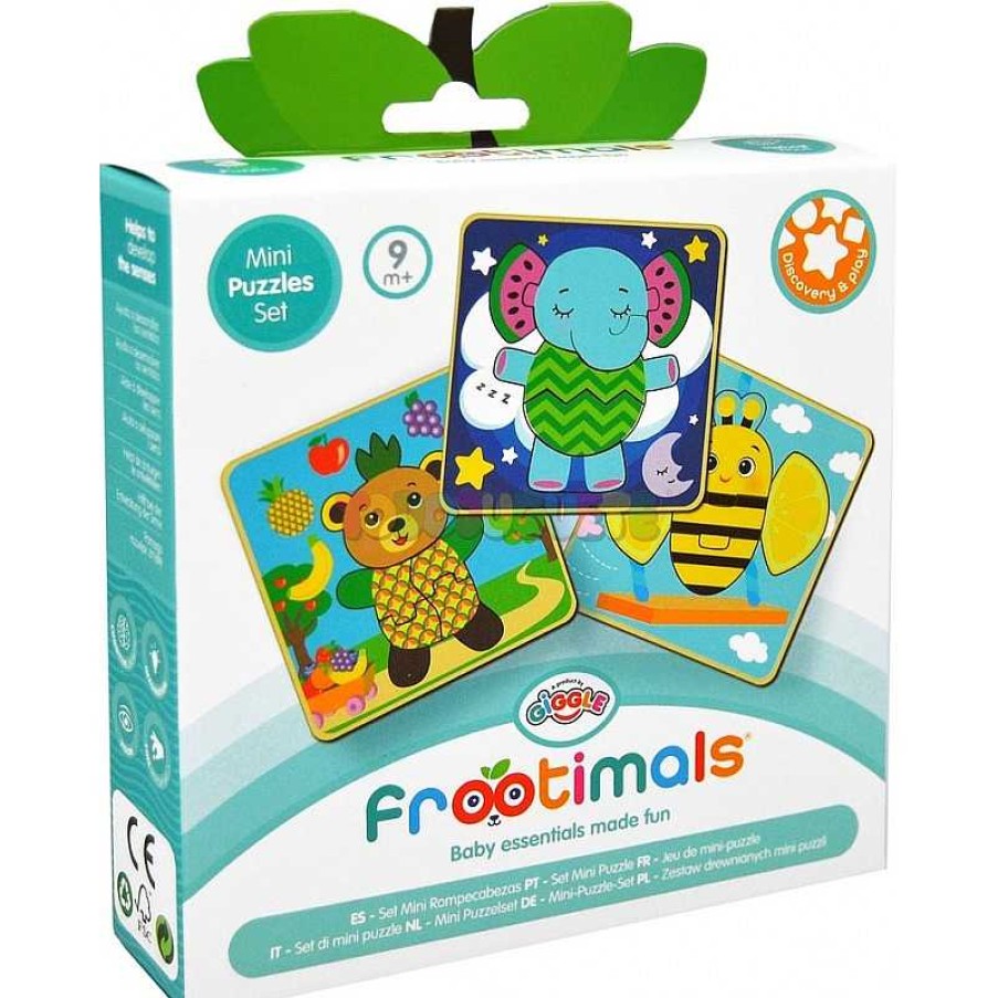 Primera Infancia Todojuguete | Frootimals Set 3 Mini Rompecabezas