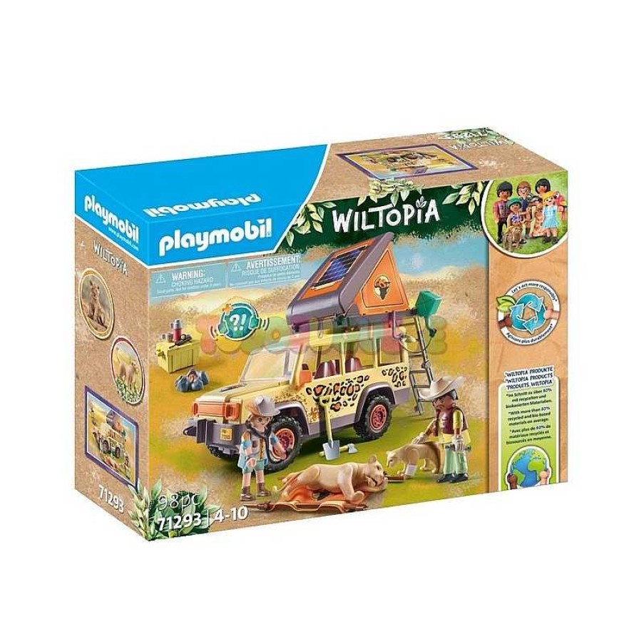 Personajes Y Accesorios Playmobil,S.A. | Wiltopia Veh Culo Todoterreno Con Leones Playmobil