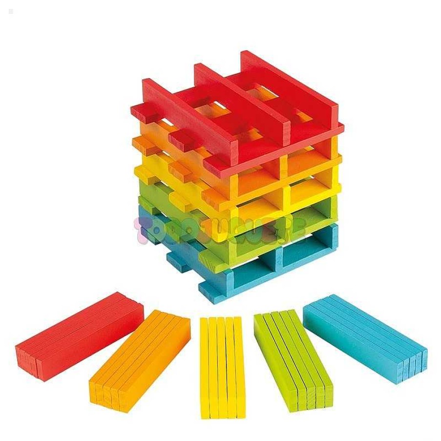 Juegos Educativos Color Baby, S.L. | Set 100 Bloques Madera Colores