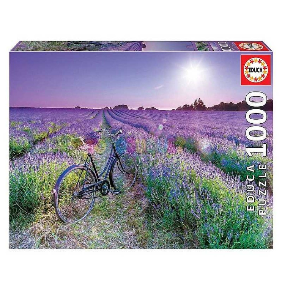 Juegos De Mesa Y Puzzles Educa Borras S.A. | Puzzle 1000 Bicicleta En Campo De Lavanda