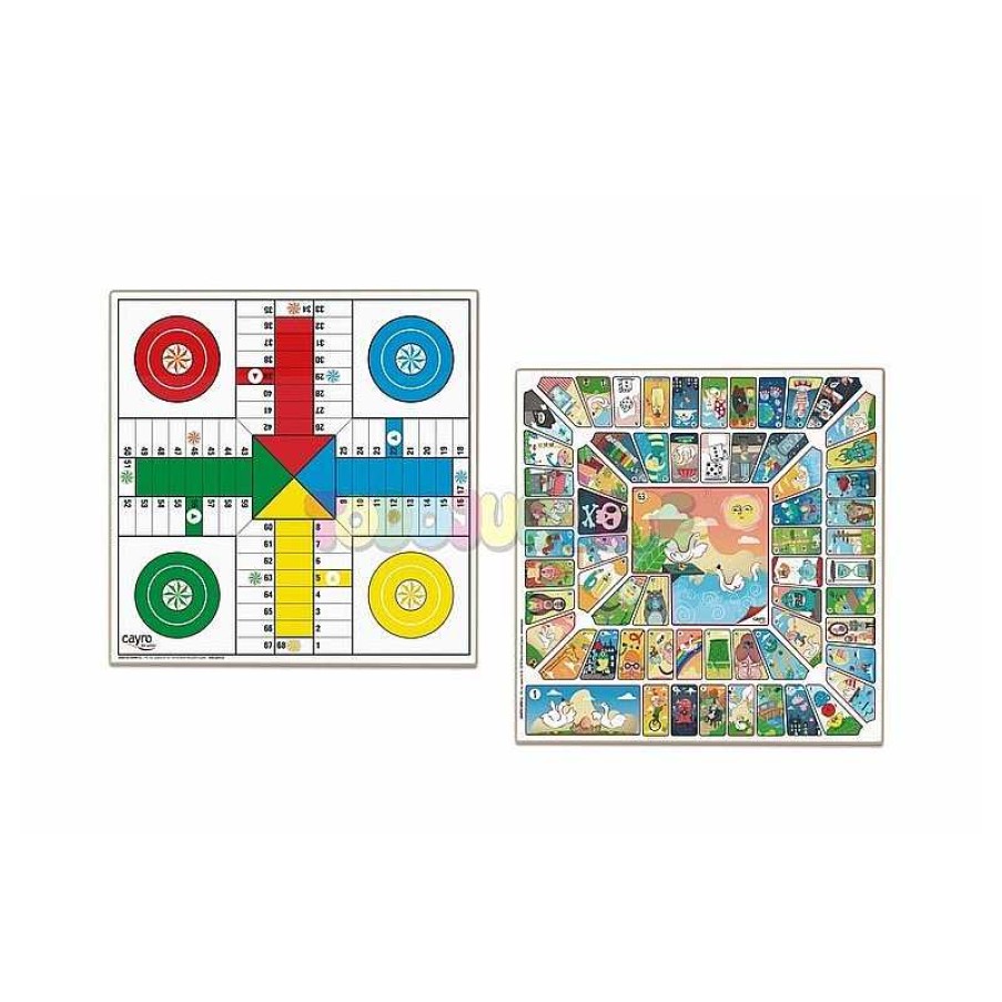 Juegos De Mesa Y Puzzles Cayro Juegos,S.L. | Tablero Parch S-Oca 4 Jugadores Madera 40X40