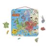 Juegos De Mesa Y Puzzles Todojuguete | Mapa De Europa Magn Tico Versi N Espa Ola Janod