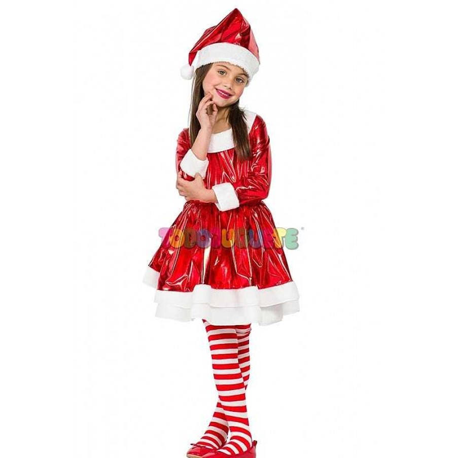 Disfraces Y Accesorios Todojuguete | Disfraz Mama Noel Electric Santa Girl 5-6 A Os