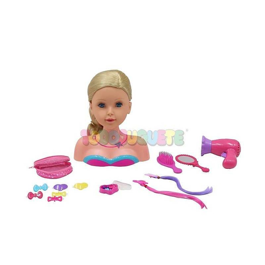 Mu Ecas Y Accesorios Gi-Go Toys Factory Ltd. | Busto Mu Eca Peluquer A Secador Dream Collection