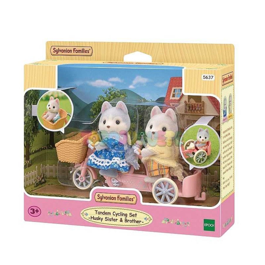 Mu Ecas Y Accesorios Sylvanian | Sylvanian Family Hermanos Husky En T Ndem