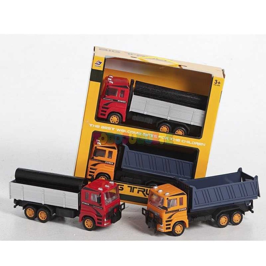 Coches, Circuitos Y Parkings Todojuguete | Set 2 Camiones Volquete Big Truck 30 Cm