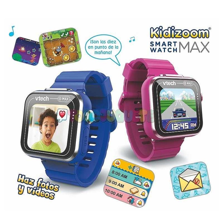 Juegos Educativos Vtech Electronics Europe Bv | Reloj Kidizoom Smartwatch Max Azul