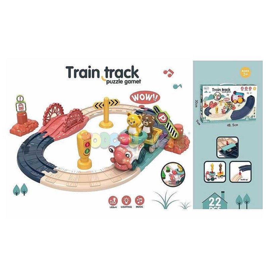 Primera Infancia Alfabest | Circuito Tren Animalitos 32 Piezas Train Track