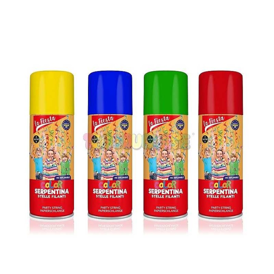 Disfraces Y Accesorios Todojuguete | Serpentina Spray 83Ml Colores Surtido La Fiesta