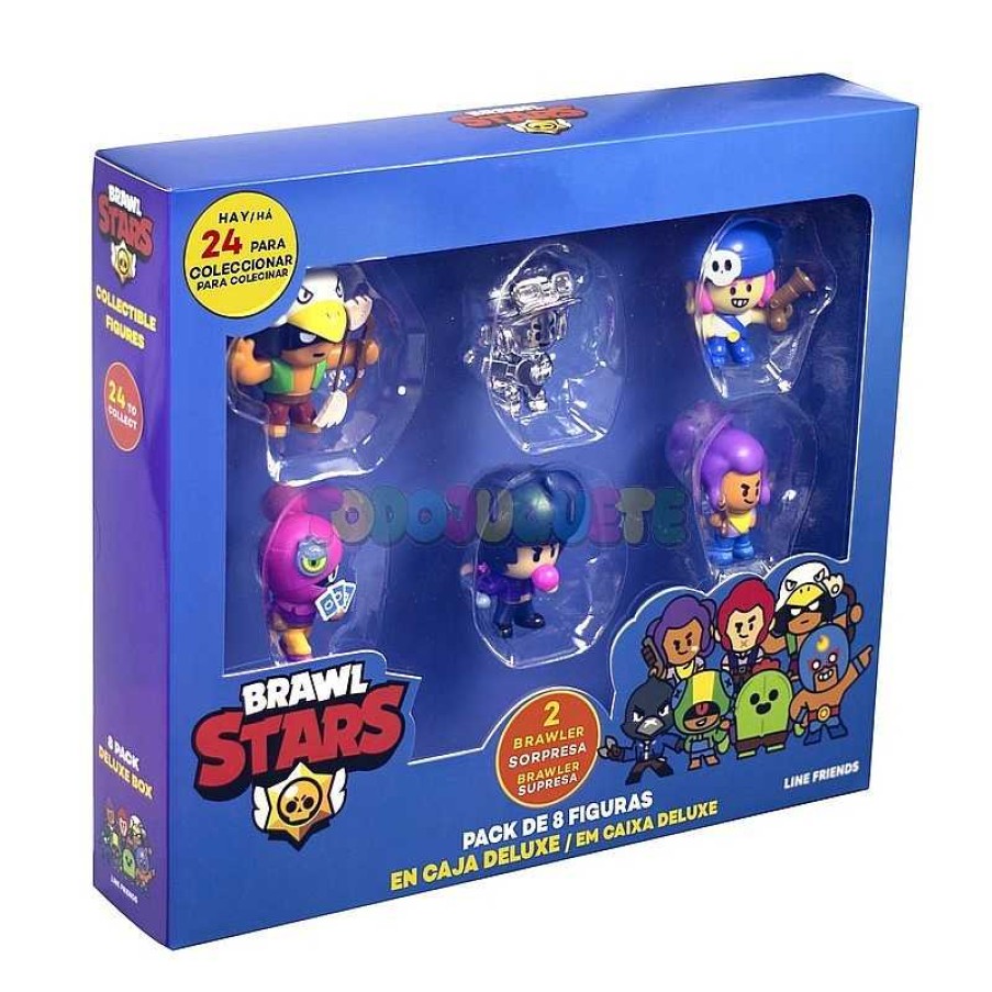 Personajes Y Accesorios Bizak,S.A. | Brawl Stars Pack De Luxe 8 Figuras Colecci N