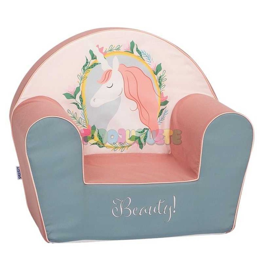 Puericultura Todojuguete | Sill N Infantil Rosa-Gris Unicornio Beauty