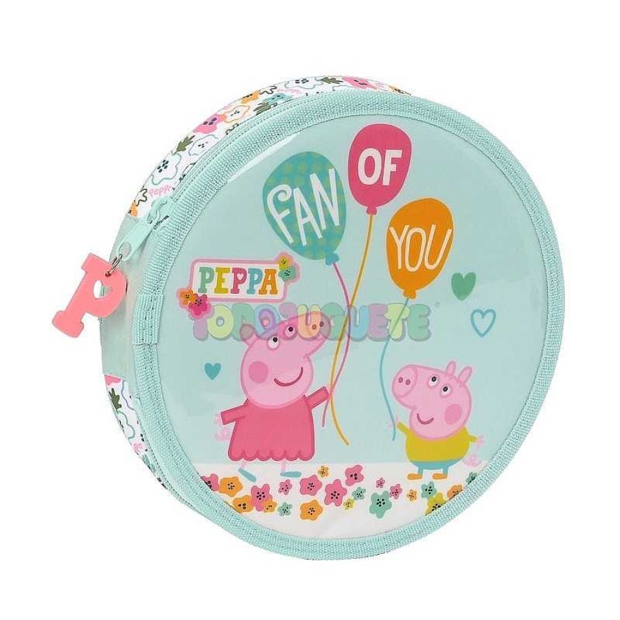 Escolar Peppa Pig | Peppa Pig Cosy Corner Plumier Redondo 18Pcs