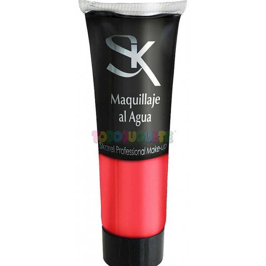 Disfraces Y Accesorios Todojuguete | Tubo Maquillaje Al Agua 30 Ml Rojo