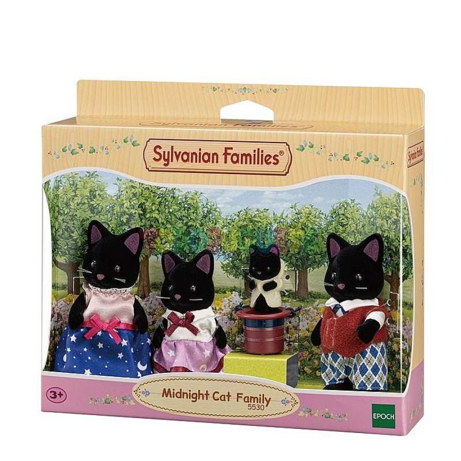 Mu Ecas Y Accesorios Sylvanian | Sylvanian Family Familia Gato Medianoche