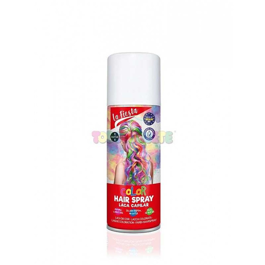 Disfraces Y Accesorios Todojuguete | Laca Capilar Color Blanco 125 Ml La Fiesta