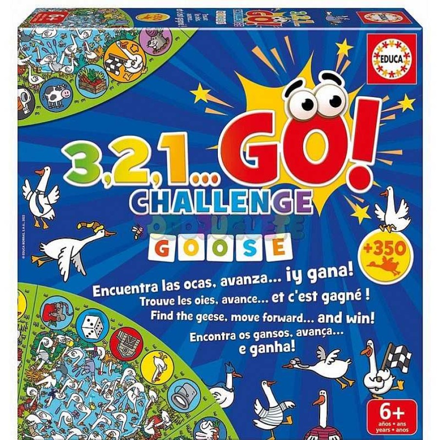 Juegos De Mesa Y Puzzles Educa Borras S.A. | Juego 3, 2, 1 Go! Challenge Oca