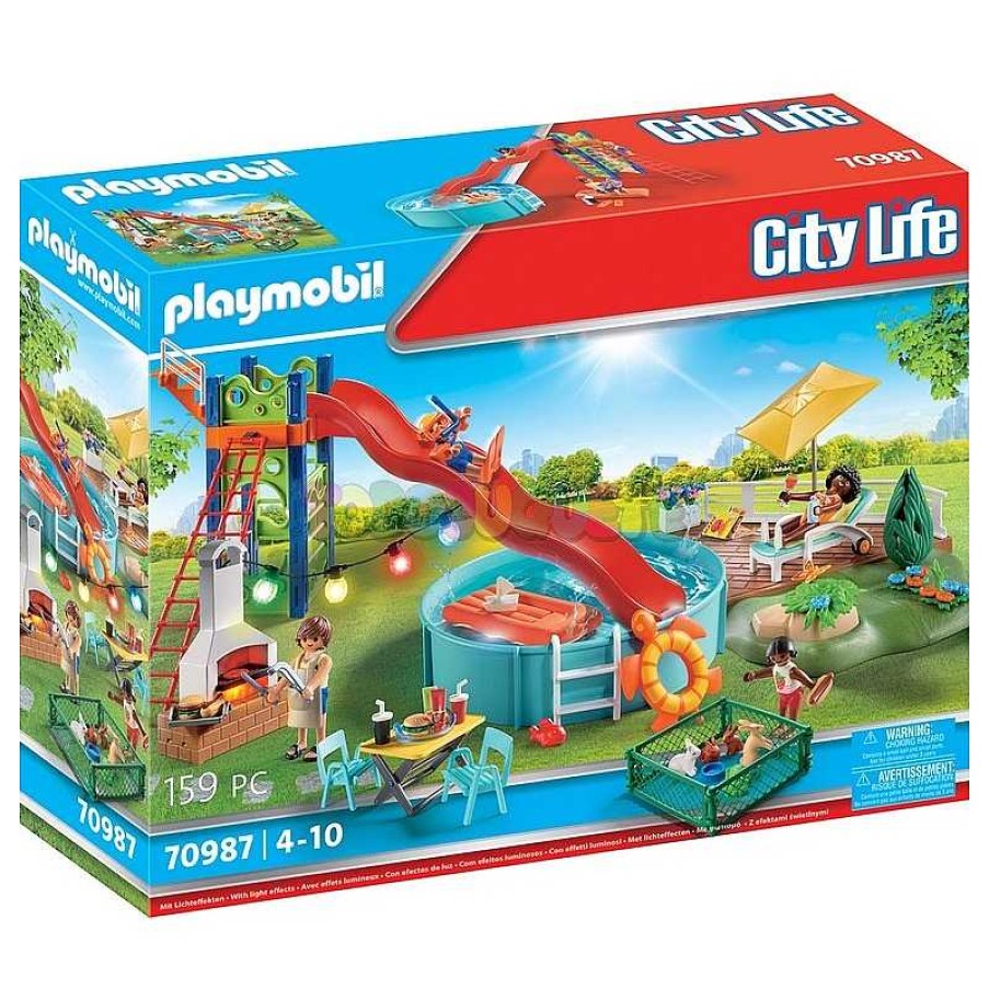 Playmobil,S.A. Playmobil,S.A. | Fiesta En La Piscina Con Tobog N Playmobil