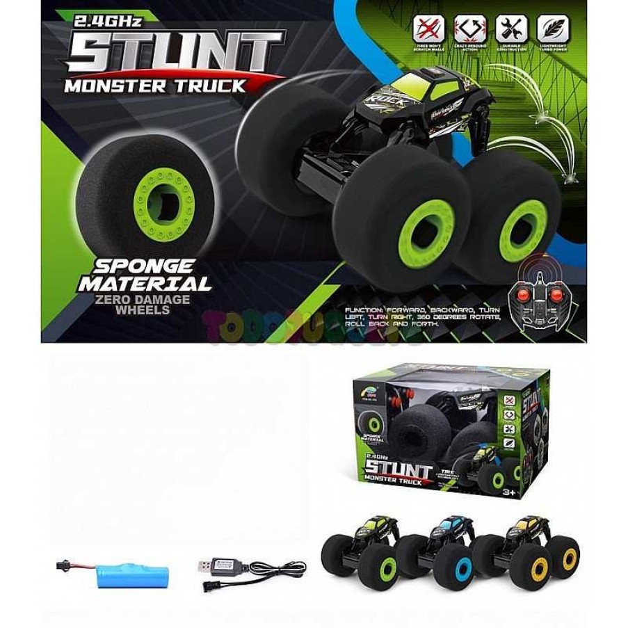 Radio Control Alfabest | Coche R/C 4X4 Stunt Monster Truck 3 Color Surtidos