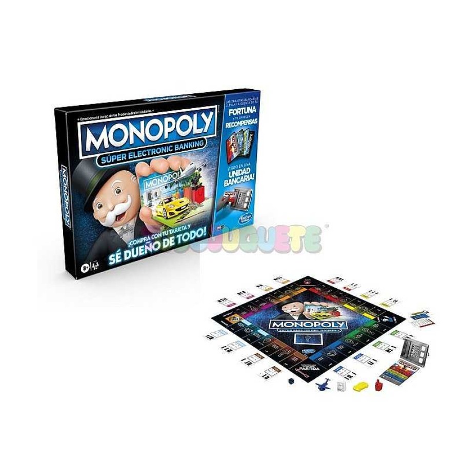 Juegos De Mesa Y Puzzles Hasbro | Juego Monopoly Super Electronic Banking