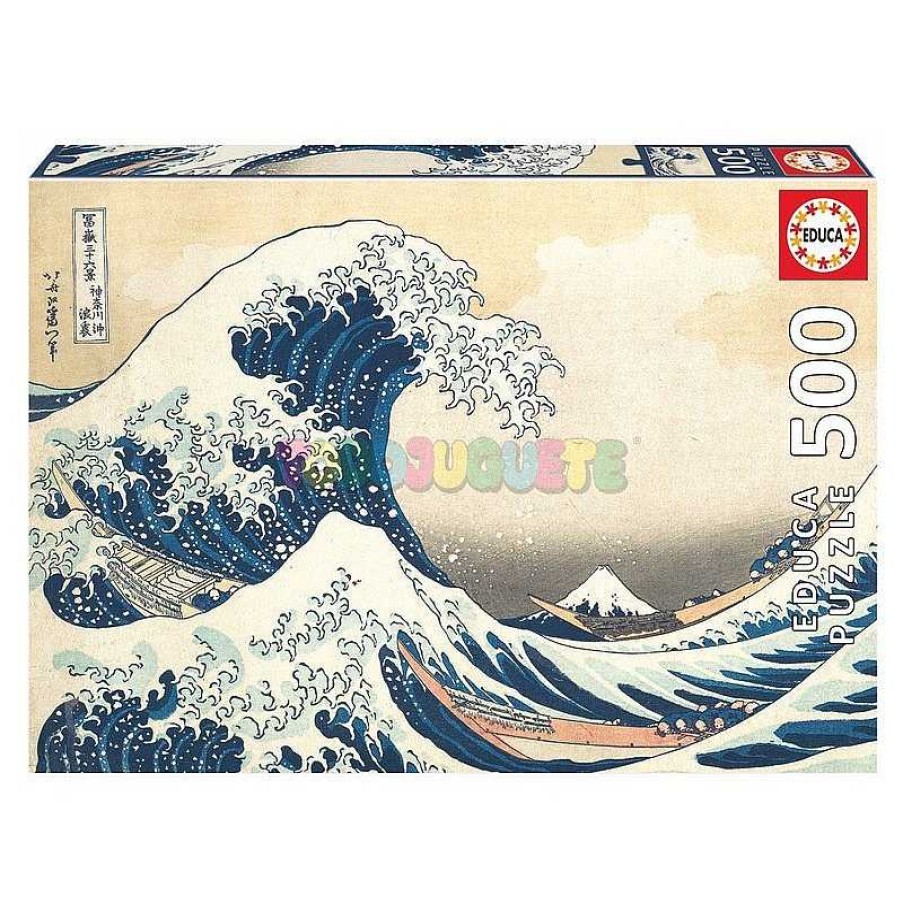 Juegos De Mesa Y Puzzles Educa Borras S.A. | Puzzle 500 Gran Ola De Kanagawa