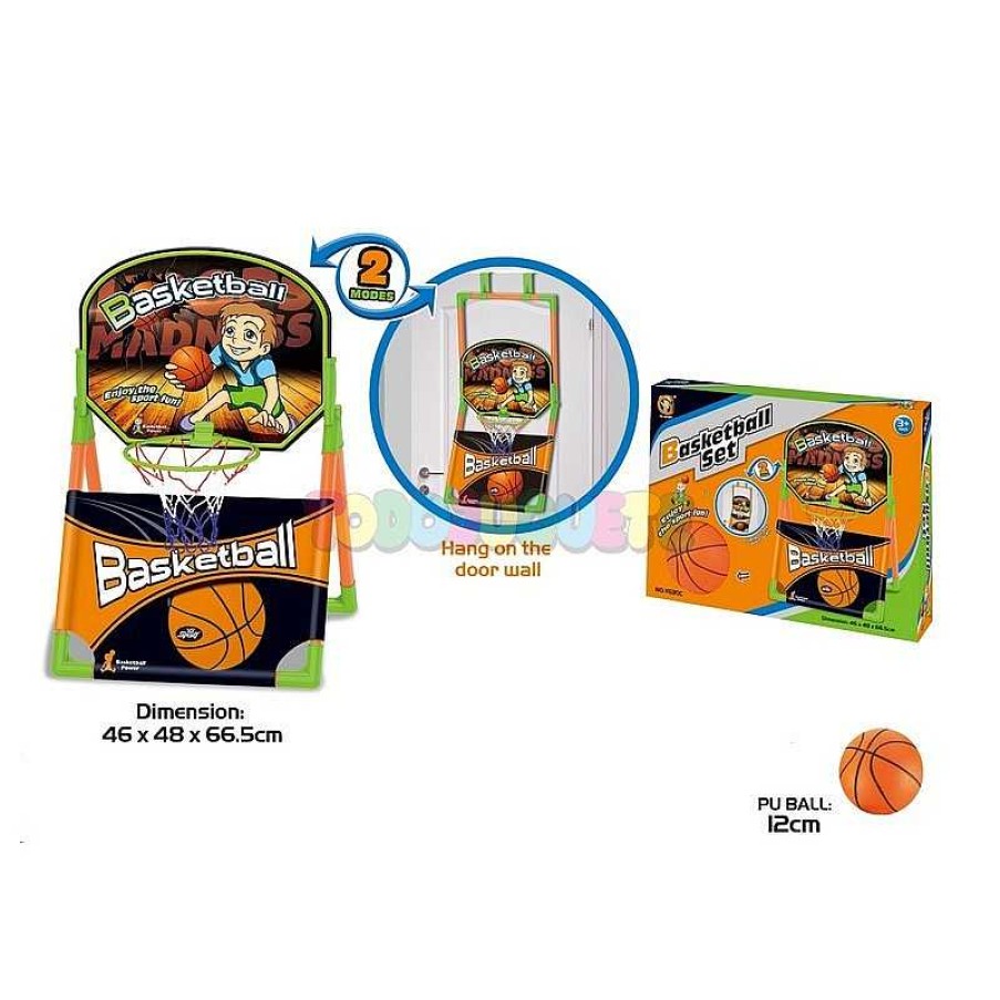 Deportes Y Bicicletas Todojuguete | Canasta Infantil Basket Con Pelota De 12 Cm