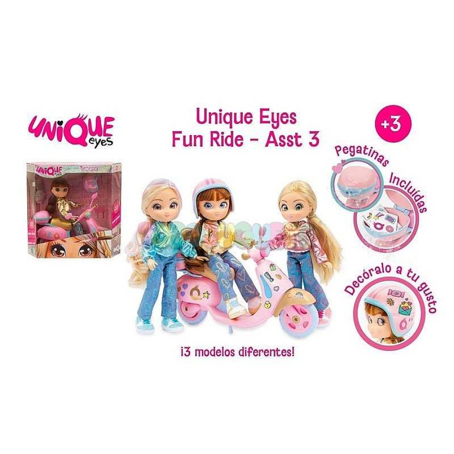 Mu Ecas Y Accesorios Nenuco | Unique Eyes Mu Eca Con Moto Fun Ride Surtida