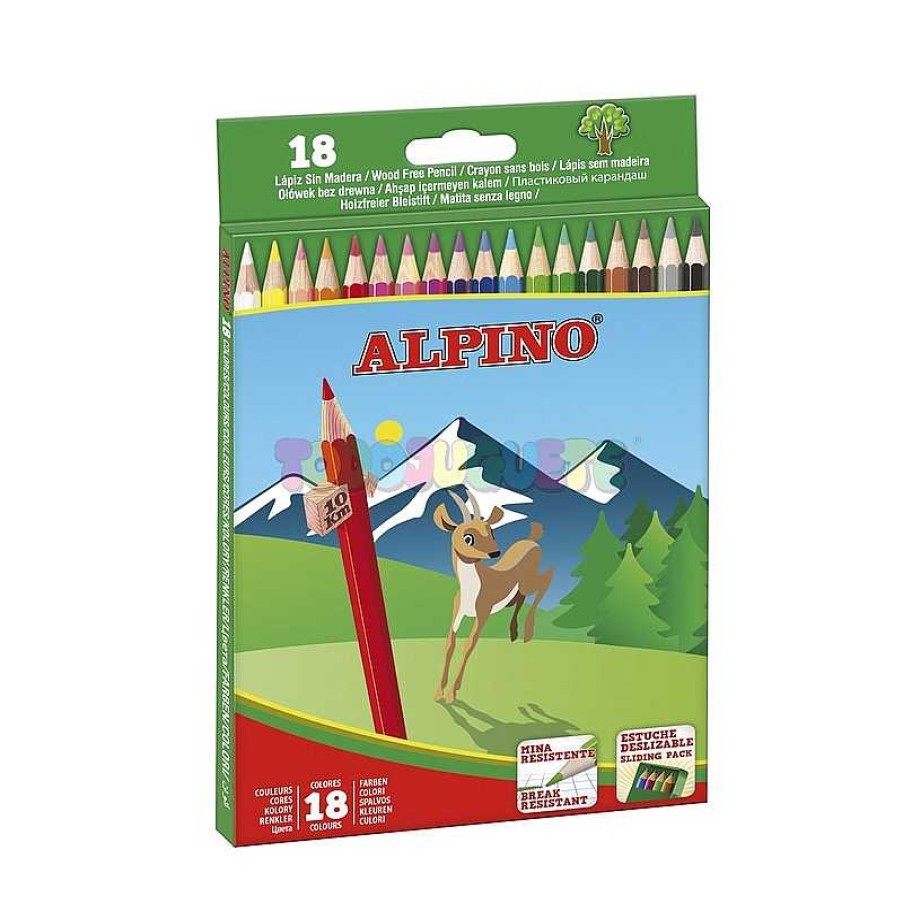 Escolar Alpino | Caja 18 Colores Basicos Alpino