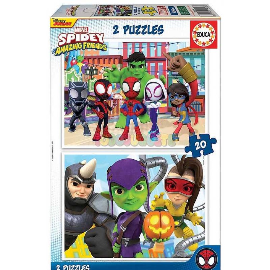 Juegos De Mesa Y Puzzles Educa Borras S.A. | Puzzle 2X20 Spidey & His Amazing Friends